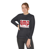 God Money Power (GMP) Youth Long Sleeve Tee — Red Logo Athletic Shirt