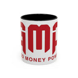 GMP Coffee Mug — Good Money Power Red Accent Ceramic Mug (11/15oz)