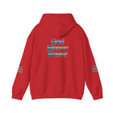 God Money Power Hoodie — Inspirational Graphic Pullover with Script on Sleeves