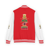 Letterman Jacket — 'No Money No Power' Retro Graphic Varsity Jacket