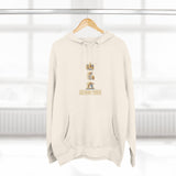 God Money Power Hoodie — Crown & Coin Vertical Graphic Fleece Hoodie