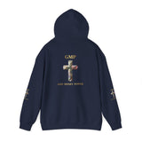 God Moves in Mysterious Ways Cross Hoodie — Floral Cross Religious Pullover