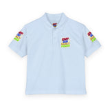 Youth Polo Shirt — Colorful "Camp Gov Summer Power" Logo Tee