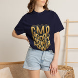 Good Money Power Graphic Tee — GMP 3D Gold Lettering T-Shirt
