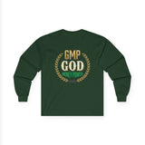 Money Power Long Sleeve Tee — “GMP GOD” Laurel Graphic