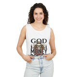 God Money Power- Skull Graphic Tank Top