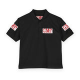 Youth Polo Shirt - 'GMP God Money Power' Red Logo Back & Sleeves