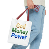 God Money Power Tote Bag — Inspirational Faith & Prosperity Canvas Tote