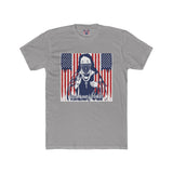 Patriotic Bandana Skull Tee — American Flag Graphic Cotton T-Shirt