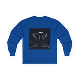 Angel Of Death Grim Reaper Wings Long Sleeve Tee — Dark Gothic Scythe Graphic