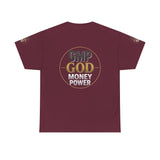 GMP GOD Money Power Tee — Bold Faith & Prosperity Graphic T-Shirt