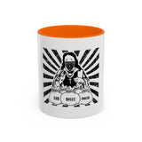 Coffee Mug — 'God Money Power' Bandana Jesus Black Accent Mug (11/15oz)