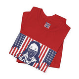 God Money Power Tee — Patriotic Bandana Saint Graphic T-Shirt