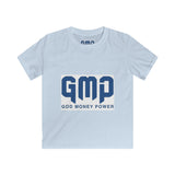 Kids Tee — GMP (God Money Power) Christian Faith Youth T‑Shirt, Inspirational Religious Graphic