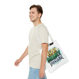 Tote Bag — "God Money Power" Graphic Religious Motivational Tote