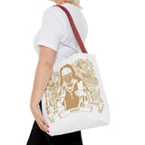 Gold Saint Mary Illustration Tote Bag — Bad Money Power Graphic Tote