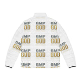 GMP GOD Logo Puffer Jacket — Men's Graphic Winter Coat