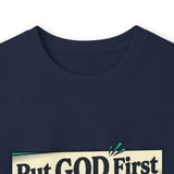 Long Sleeve Tee — “Put GOD First, Hustle for the MONEY, Put Yourself in POWER” Inspirational Graphic