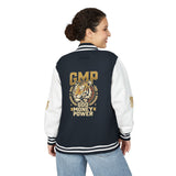 Letterman Jacket — GMP Gold Money Power Rose Varsity Jacket