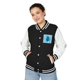 Letterman Jacket — 'God Money Power' Retro Chrome Varsity Jacket