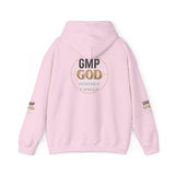GMP GOD Money Power Hoodie — White Graphic Logo Streetwear Hoodie