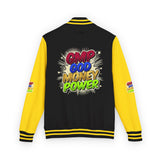 Letterman Jacket — GMP Good Money Power Colorful Splash Varsity Coat