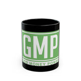 GMP 'God Money Power' Black Coffee Mug - Motivational Faith & Wealth Ceramic Mug (11oz/15oz)