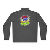 Quarter-Zip Pullover — "GMP God Money Power" Colorful Graphic
