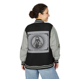 Letterman Jacket — 'God Money Power' Graphic Varsity Jacket