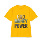 God Money Power T-Shirt — Bold Faith & Hustle Graphic Tee