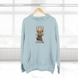 God Money Power Hoodie — Graphic Religious Statement Pullover
