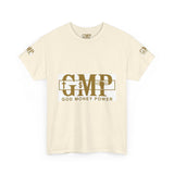 GMP "God Money Power" Graphic Tee – White Gold Logo