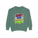 GMP God Money Power Colorblock Sweatshirt — Inspirational Faith & Hustle Crewneck