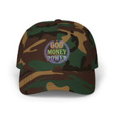God Money Power- Embroidered Dad Cap