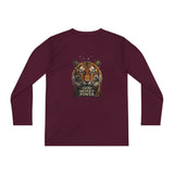 Youth Long Sleeve Tee — Tiger Face 'God • Money • Power' Graphic