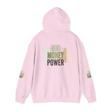 God Money Power Hoodie — Inspirational Faith & Wealth Graphic Sweatshirt