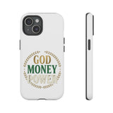 Phone Case — "God Money Power" Inspirational Religious Design