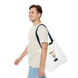 Inspirational 'God, Money, Power' Graphic Tote Bag
