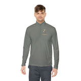 Quarter-Zip Pullover — GMP (God Money Power) Cross Graphic