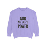 Sweatshirt — GOD MONEY POWER Bold Graphic Crewneck