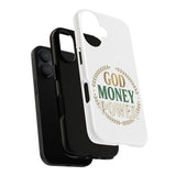 Phone Case — "God Money Power" Inspirational Religious Design