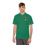 Eagle Logo Polo Shirt — "God Money Power (GMP)" Chest & Back Athletic Polo