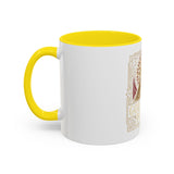 God Money Power Pyramid Accent Coffee Mug — Inspirational Wealth & Faith Ceramic Mug