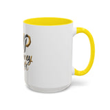 Accent Coffee Mug — "GMP God Money Power" Gold Script Mug (11/15oz)