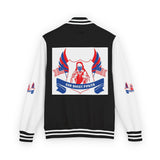 Letterman Jacket — Patriotic "God Money Power" Crest Varsity Jacket