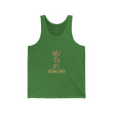 Gold Money Power Tank — Crown & Microphone Graphic Sleeveless Top