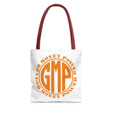 Tote — GOD MONEY POWER (GMP) Orange Logo All-Over Print