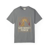 God Money Power Pyramid Tee — Spiritual Wealth Graphic T‑Shirt