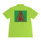 Men's Polo Shirt — 'God Money Power' Retro Graphic Sports Polo