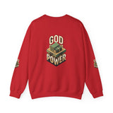 God Power Crewneck Sweatshirt – Faith-Inspired Graphic Pullover